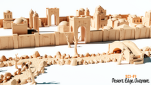 Load image into Gallery viewer, Stone Cobblestone Bridge Desert Edge 28mm 32mm Wargaming Foot Bridge 3D Printed
