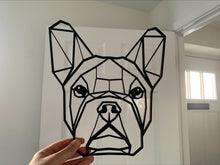 Load image into Gallery viewer, Geometric Frenchie French Bulldog Dog Puppy Wall Art