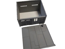 Load image into Gallery viewer, Garage Warehouse Building Workshop Wargaming Industrial 28mm Urban Lockup