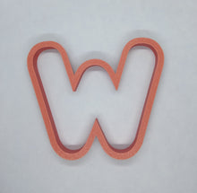 Load image into Gallery viewer, Letter W Cookie Cutter Biscuit Tool 3D Printed
