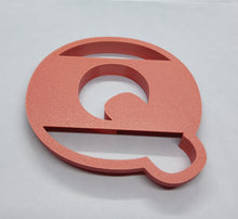 Load image into Gallery viewer, Letter Q Cookie Cutter Biscuit Tool 3D Printed