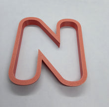 Load image into Gallery viewer, Letter N Cookie Cutter Biscuit Tool 3D Printed