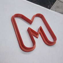 Load image into Gallery viewer, Letter M Cookie Cutter Biscuit Tool 3D Printed