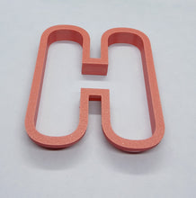 Load image into Gallery viewer, Letter H Cookie Cutter Biscuit Tool 3D Printed