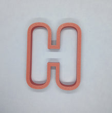 Load image into Gallery viewer, Letter H Cookie Cutter Biscuit Tool 3D Printed