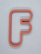 Load image into Gallery viewer, Letter F Cookie Cutter Biscuit Tool 3D Printed
