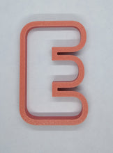 Load image into Gallery viewer, Letter E Cookie Cutter Biscuit Tool 3D Printed