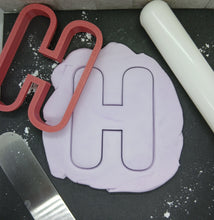Load image into Gallery viewer, Letter H Cookie Cutter Biscuit Tool 3D Printed