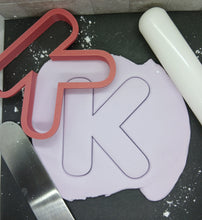 Load image into Gallery viewer, Letter K Cookie Cutter Biscuit Tool 3D Printed