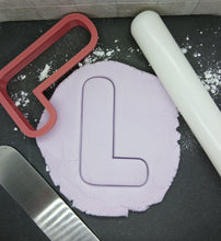 Load image into Gallery viewer, Letter L Cookie Cutter Biscuit Tool 3D Printed
