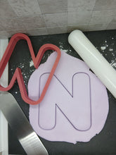Load image into Gallery viewer, Letter N Cookie Cutter Biscuit Tool 3D Printed