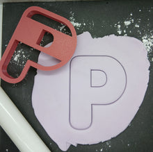 Load image into Gallery viewer, Letter P Cookie Cutter Biscuit Tool 3D Printed
