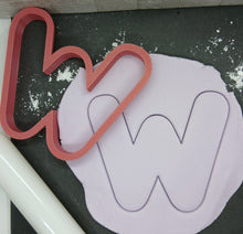 Load image into Gallery viewer, Letter W Cookie Cutter Biscuit Tool 3D Printed
