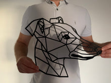 Load image into Gallery viewer, Geometric Whippet Greyhound Dog Pet Wall Art Decor Hanging Decoration 3D Printed 30cm x 26cm