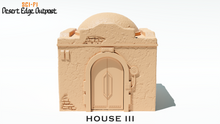 Load image into Gallery viewer, Pack of 3 Small Desert Houses Star Wars Legion Style 28mm Terrain Desert Edge