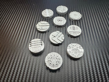 Load image into Gallery viewer, 10 x 25mm Sci Fi Miniature Bases Industrial Base Toppers 3d Printed Tabletop Terrain