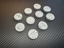 Load image into Gallery viewer, 27mm x 10 Sci Fi Miniature Bases Industrial Base Toppers 3d Printed Tabletop Terrain