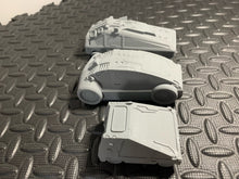 Load image into Gallery viewer, 3 x Grid City Cars for Sci-Fi Skirmish Games Scatter Terrain 28mm 3D Printed