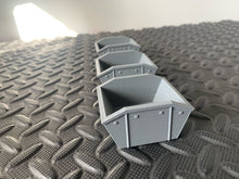 Load image into Gallery viewer, Building Skips Construction Roadworks Scenery Scatter Terrain 28mm 3D Printed