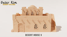 Load image into Gallery viewer, Domed Desert House 5 Tatooine Sci Fi Style Building 28mm Wargaming 3D Printed