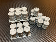 Load image into Gallery viewer, Tycho Starport Oil Drums Barrels Containers Terrain Scenery  SciFi Wargaming 28mm 3d Printed Props