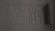 Load image into Gallery viewer, Clay Polymer Texture Roller Wargaming Base Roller Concrete Wall Floor Patterns Set 5