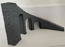 Load image into Gallery viewer, 28mm Wargaming Style Stairs to Nowhere Steps Arches Underneath Left or Right