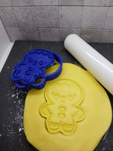 Load image into Gallery viewer, Mini Gingerbread Man Christmas Cookie Cutter 3D Printed Biscuit Stamp Fondant4