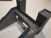 Load image into Gallery viewer, TT120 Gauge Model Railway Station Platform Footbridge with Lifts Stairway Steps