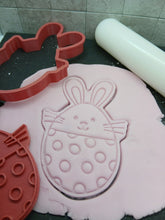 Load image into Gallery viewer, Easter Bunny Egg Cookie Cutter 3D Printed Biscuit Stamp Fondant Icing Cake