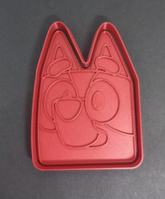 Load image into Gallery viewer, Bluey Head Cookie Cutter 3D Printed Biscuit Stamp Fondant Icing Cake Decoration