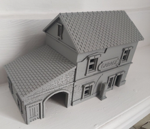 Load image into Gallery viewer, 28mm Garage Petrol Station Building Workshop Lockup Wargaming