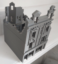 Load image into Gallery viewer, Double Fronted Town House with Shop Ruin Tabletop Wargaming Destroyed Building