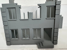 Load image into Gallery viewer, Destroyed Office Factory Industrial Unit - Ruined Wargaming Building 28mm