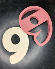 Load image into Gallery viewer, Nine 9th Birthday Number Cookie Cutter 3DPrinted Biscuit Fondant Icing Cake0