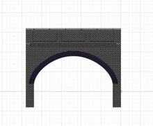 Load image into Gallery viewer, OO Gauge Model Railway Brick Arch Underpass Support Wall For Walkways Roads