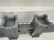 Load image into Gallery viewer, Fortified Medieval Gatehouse & Palisade Viking Saxon Terrain 3D Printed 28mm