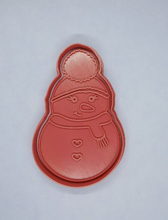 Load image into Gallery viewer, Snowman Cookie Cutter 3D Printed Biscuit Stamp Fondant Icing Cake Decoration