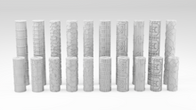 Load image into Gallery viewer, Texture Rollers Wargaming Base Clay Polymer Building Floors Walls Set 26