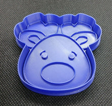 Load image into Gallery viewer, Rudolph Reindeer Christmas Cookie Cutter 3D Printed Biscuit Stamp Fondant Icing2