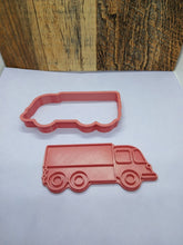 Load image into Gallery viewer, Truck Lorry Cookie Cutter 3DPrinted Flower Biscuit Stamp Fondant Decoration
