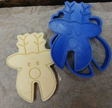Load image into Gallery viewer, Rudolph Reindeer Mug Hugger Topper Cookie Cutter 3DPrinted Biscuit Stamp Fondant1