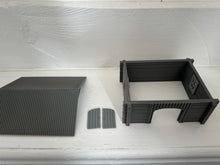 Load image into Gallery viewer, Rural Timber Storage Warehouse Kit Pack Removable Roof Wargaming Building 28mm