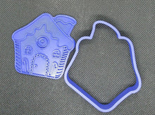 Load image into Gallery viewer, Gingerbread House Christmas Cookie Cutter 3D Printed Biscuit Stamp Fondant3