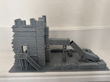 Load image into Gallery viewer, 28mm Damaged Industrial Factory Warehouse Wargaming Building Terrain Ruins