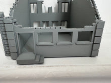 Load image into Gallery viewer, Destroyed Office Factory Industrial Unit - Ruined Wargaming Building 28mm