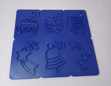 Load image into Gallery viewer, Advent Calendar 24 Christmas Cookie Cutter Set 3D Printed Biscuit Stamp Fondant6