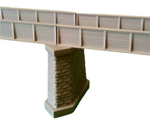 Load image into Gallery viewer, TT120 Gauge Bridge Support Pier Model Railway Girder Support Brick Stone Detail