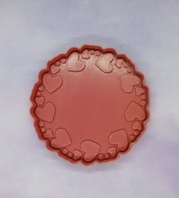 Load image into Gallery viewer, Love Hearts Circular Cookie Cutter 3D Printed Biscuit Stamp Fondant Icing Cake