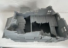 Load image into Gallery viewer, 28mm Ruined Farm House Tabletop Terrain Wargaming Buildings Destroyed Farmhouse